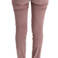 Ermanno Scervino Pink Velvet Cropped Casual Pants