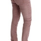 Ermanno Scervino Pink Velvet Cropped Casual Pants