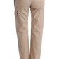 Ermanno Scervino Beige Cotton Wool Regular Fit Pants