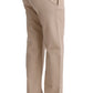 Ermanno Scervino Beige Cotton Wool Regular Fit Pants