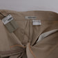 Ermanno Scervino Beige Cotton Wool Regular Fit Pants