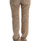 Ermanno Scervino Beige Cotton Velvet Regular Fit Pants