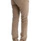 Ermanno Scervino Beige Cotton Velvet Regular Fit Pants