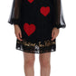 Dolce & Gabbana Black San Valentino Sequined Shift Dress