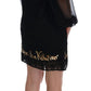 Dolce & Gabbana Black San Valentino Sequined Shift Dress