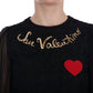 Dolce & Gabbana Black San Valentino Sequined Shift Dress