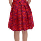 Dolce & Gabbana Pink Patterned A-line Above Knees Dress