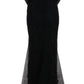 Dolce & Gabbana Black Floral Lace Sheath Maxi Dress