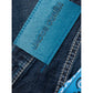 Jacob Cohen Exclusive Indigo Straight Leg Jeans with Bandana Detail