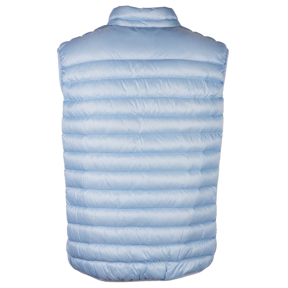 Centogrammi Elegant Light Blue Men's Padded Nylon Vest