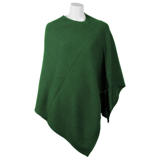 Emilio Romanelli Green Cashmere Poncho