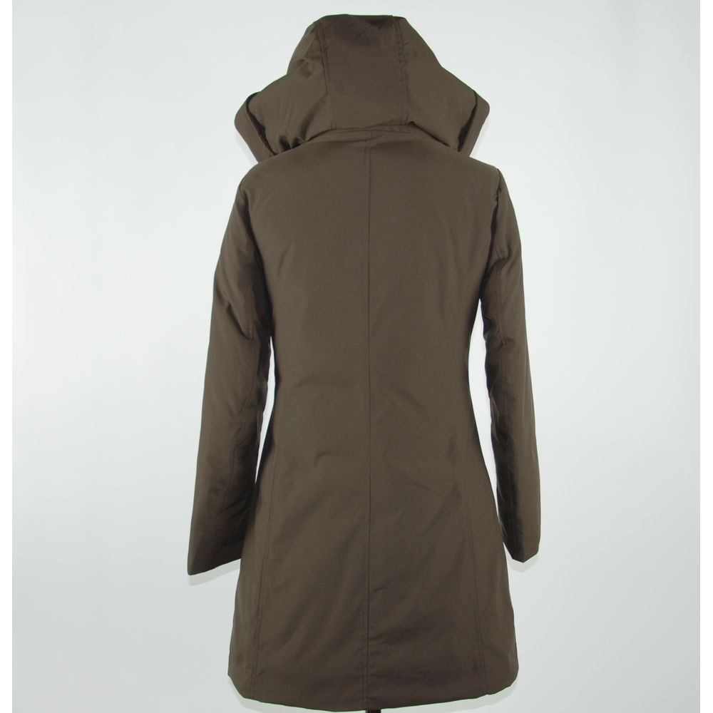 Emilio Romanelli Brown Hooded Jacket