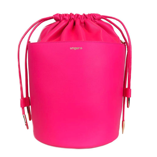 Ungaro Fuchsia Leather Handbag