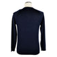 Emilio Romanelli Blue Merino Wool Sweater