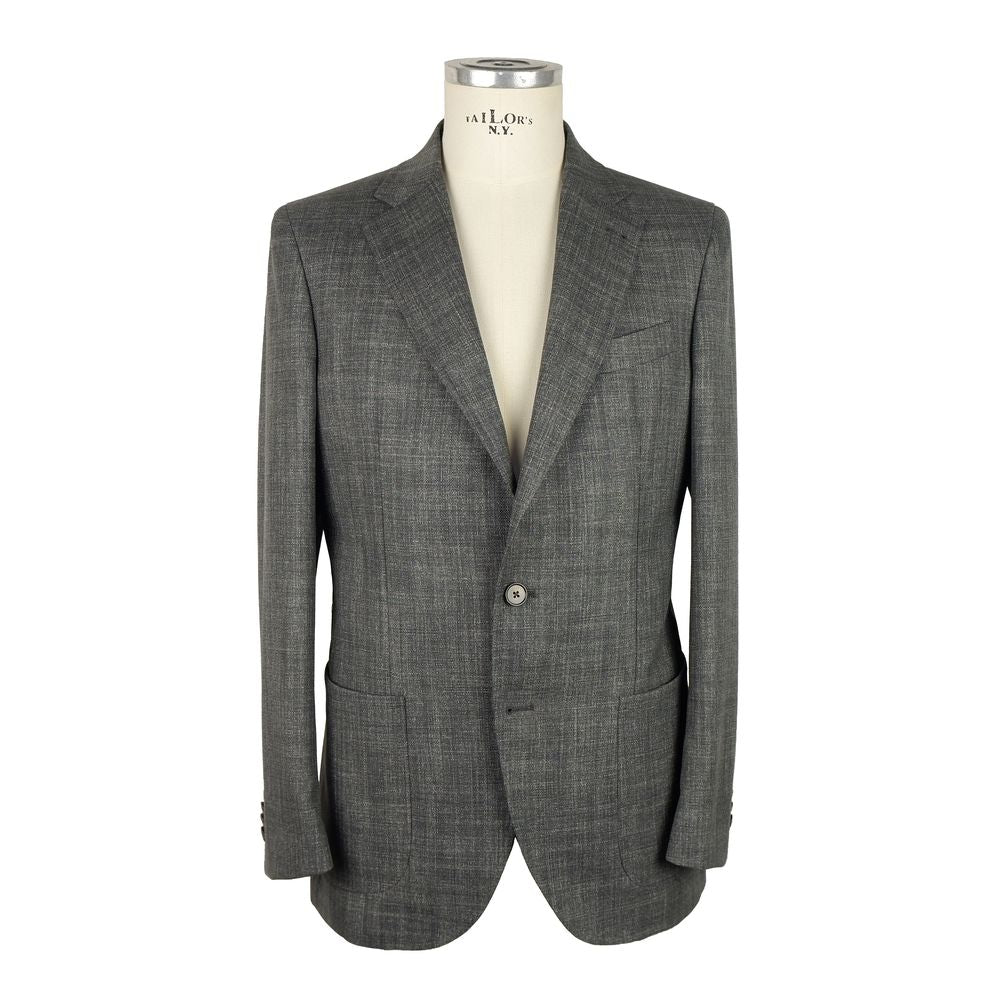 Emilio Romanelli Gray Wool Blazer