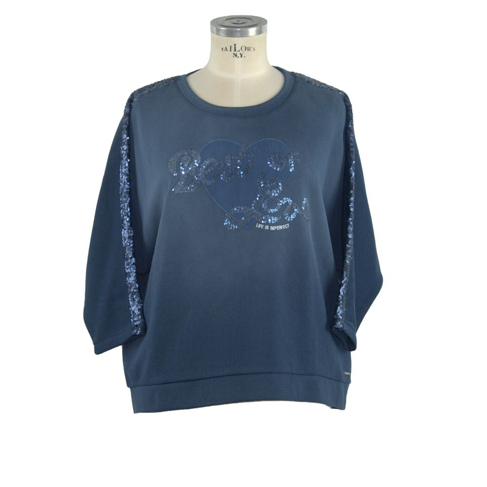 Imperfect Blue Sequins Sweater