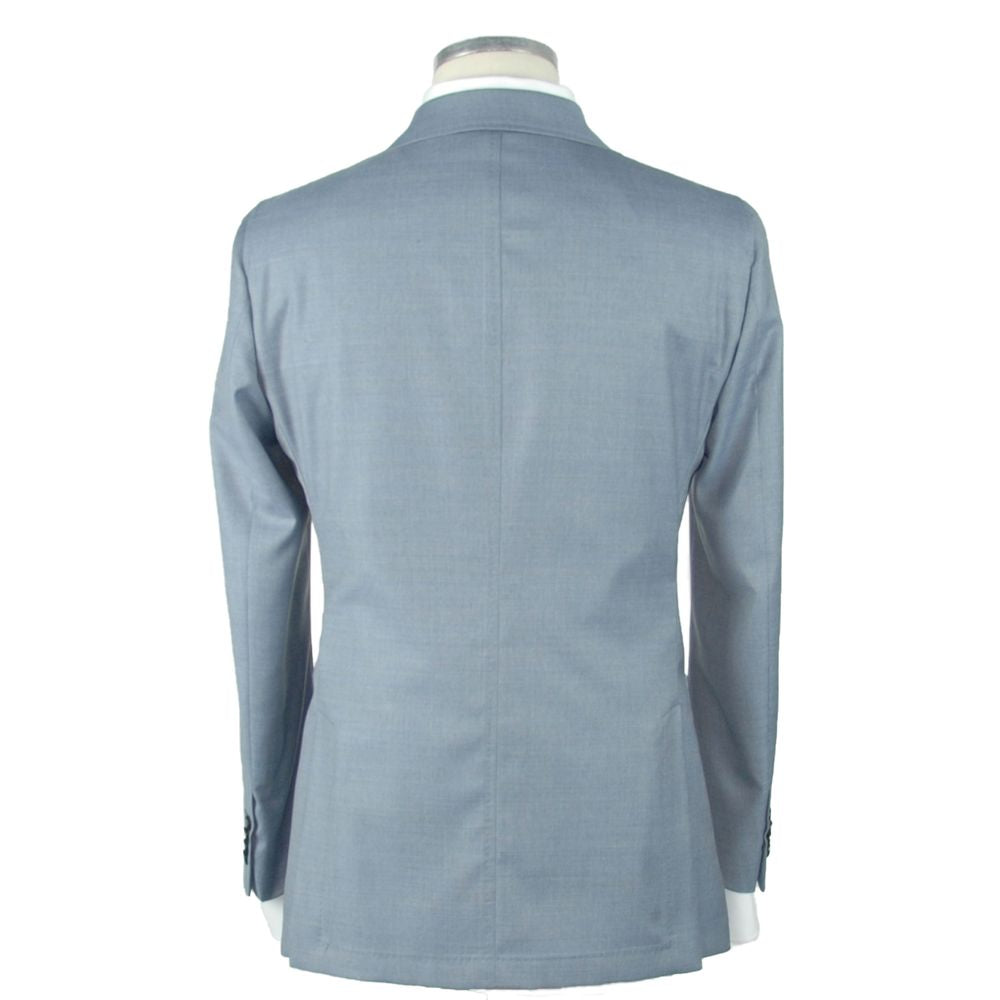 Emilio Romanelli Light Blue Wool Blazer