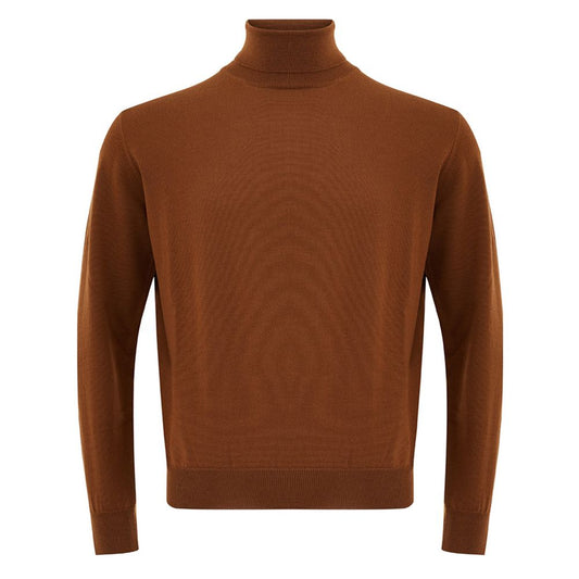 FERRANTE Brown Wool Sweater