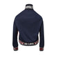 Dolce & Gabbana Red White Multicolor Logo Zip Sweater