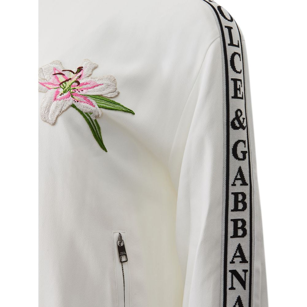 Dolce & Gabbana Elegant White Logo Sweater