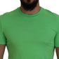 Dsquared² Green Modal Short Sleeves Crewneck T-shirt