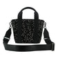 Jimmy Choo Black Leather and Canvas Small Tote Bag