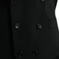 Dolce & Gabbana Black Wool Waistcoat Dress Formal Vest