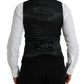 Dolce & Gabbana Black Wool Waistcoat Dress Formal Vest