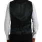 Dolce & Gabbana Black Wool Waistcoat Dress Formal Vest