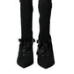 Dolce & Gabbana Black Stiletto Heels Mid Calf Boots Shoes