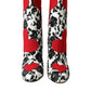 Dolce & Gabbana White Floral Hearts Leather High Boots Shoes