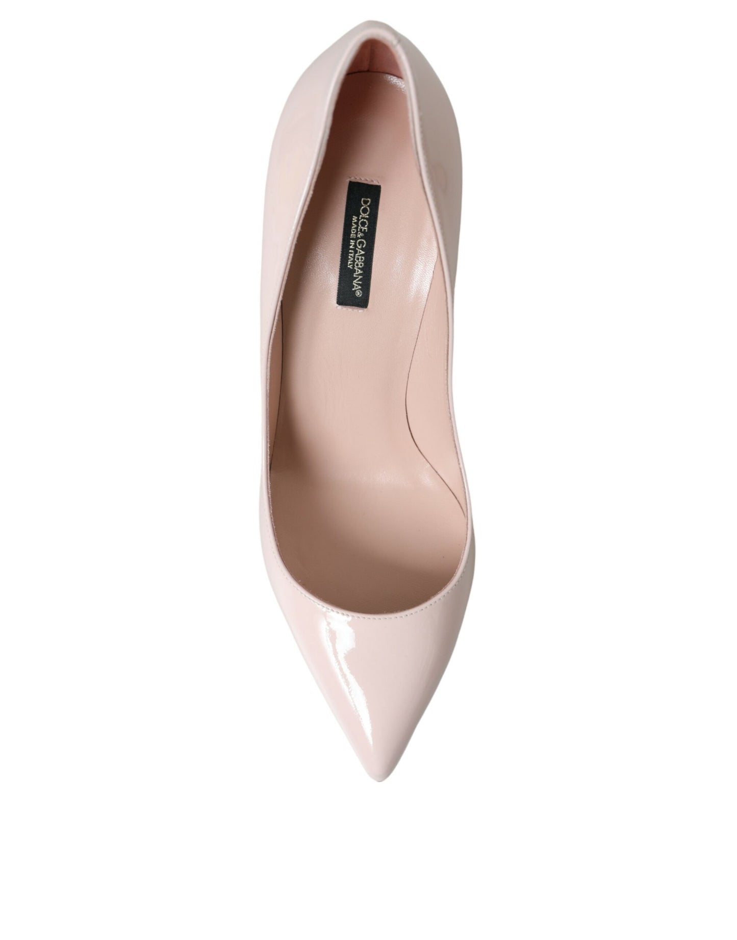 Dolce & Gabbana Light Pink Leather Bellucci Heels Pumps Shoes