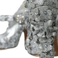 Dolce & Gabbana Silver Floral Crystal Mary Jane Pumps Shoes