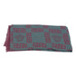 Versace Pink Grey Cashmere Medusa Scarf