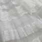 Dolce & Gabbana White Sheer Lace Tiered Maxi Dress