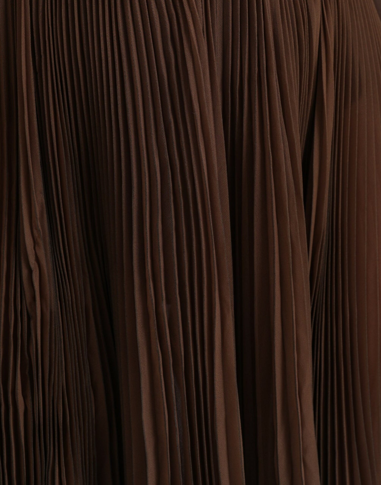 Dolce & Gabbana Brown Ombre Pleated High Waist Midi Skirt