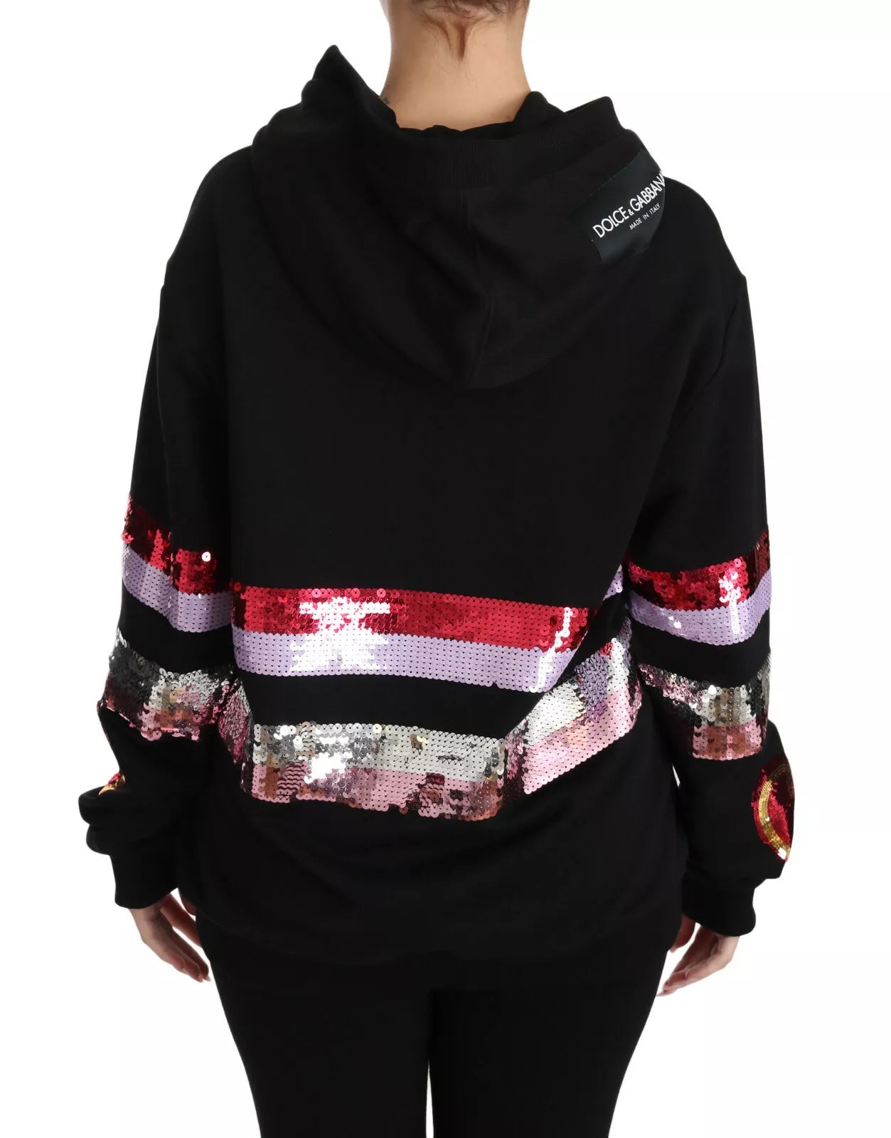 Dolce & Gabbana DG Sequined Hooded Pullover Sweater (Copy)