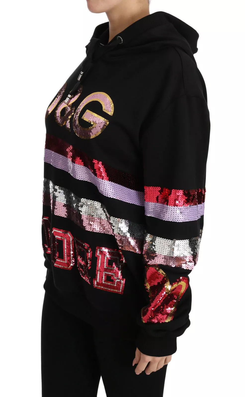 Dolce & Gabbana DG Sequined Hooded Pullover Sweater (Copy)