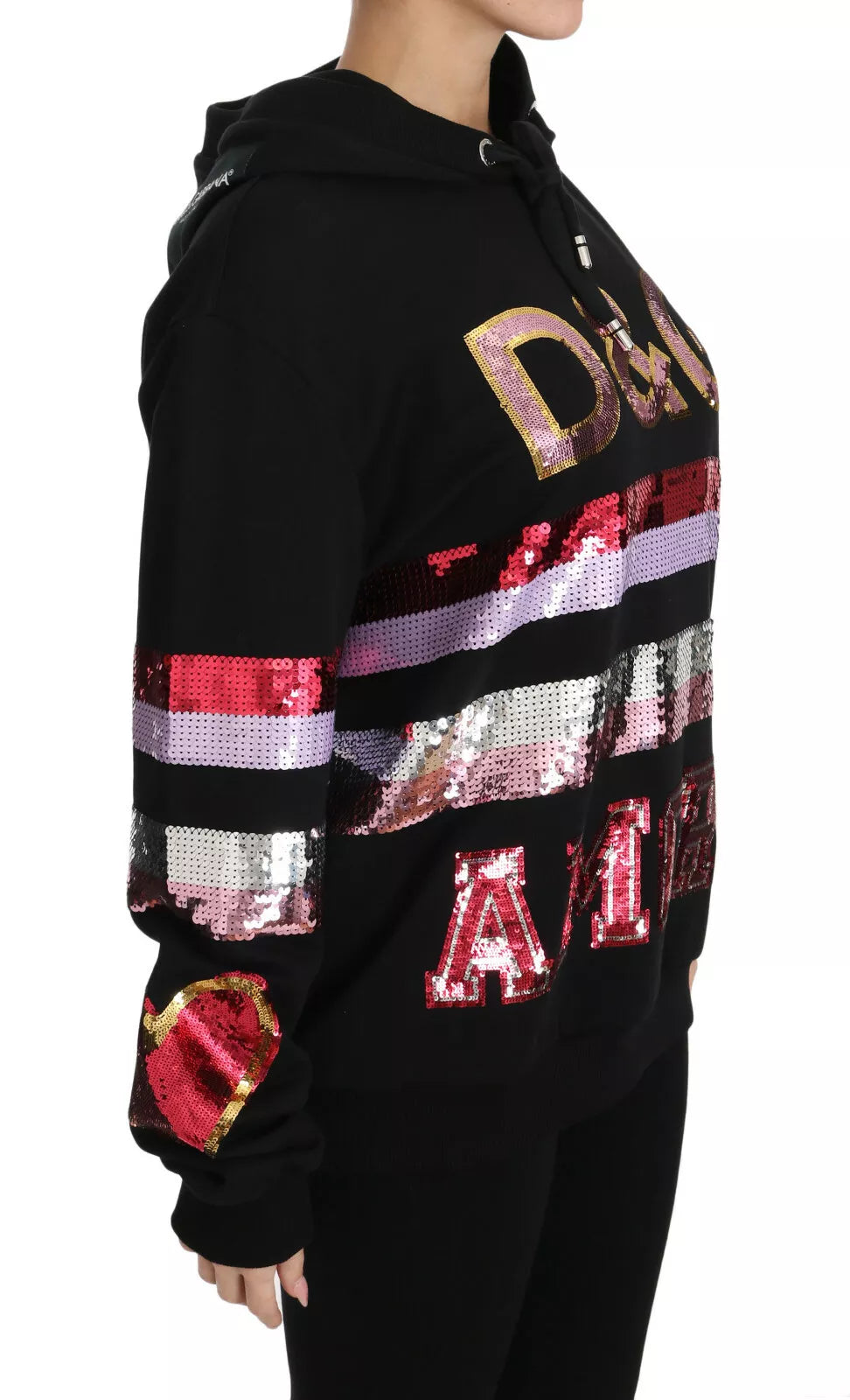 Dolce & Gabbana DG Sequined Hooded Pullover Sweater (Copy)