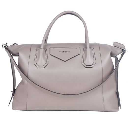 Givenchy Gray Leather Shoulder Handbag