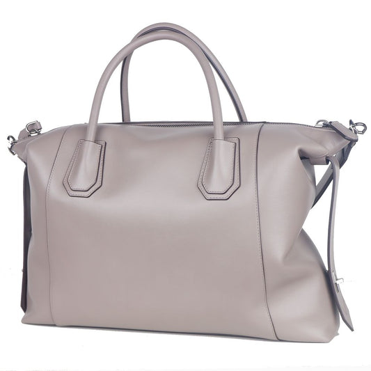 Givenchy Gray Leather Shoulder Handbag