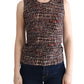 Dolce & Gabbana Multicolor Knit Wool Sleeveless Top