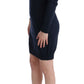 MARGHI LO' Blue Wool Long Sleeve Shift Dress