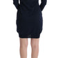 MARGHI LO' Blue Wool Long Sleeve Shift Dress