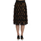 Dolce & Gabbana Copper Black Skirt