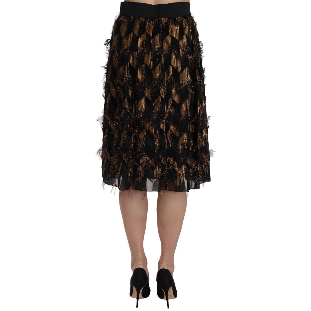 Dolce & Gabbana Copper Black Skirt