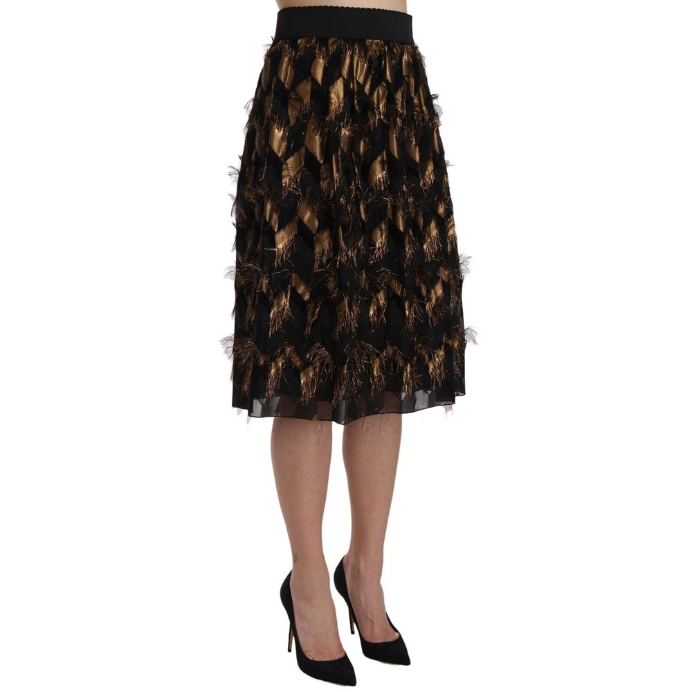 Dolce & Gabbana Copper Black Skirt