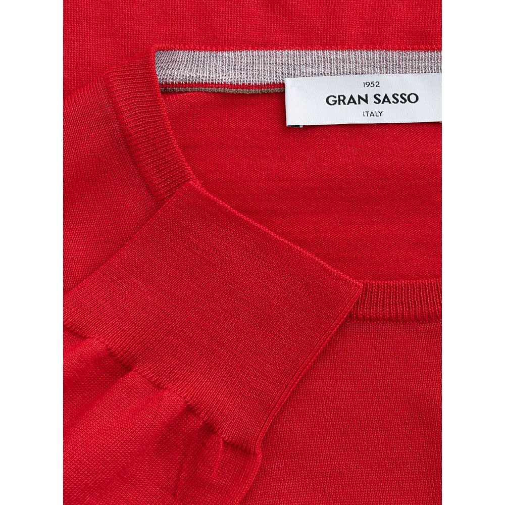 Gran Sasso Red Wool Sweater