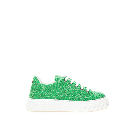 Casadei Green Leather Sneaker