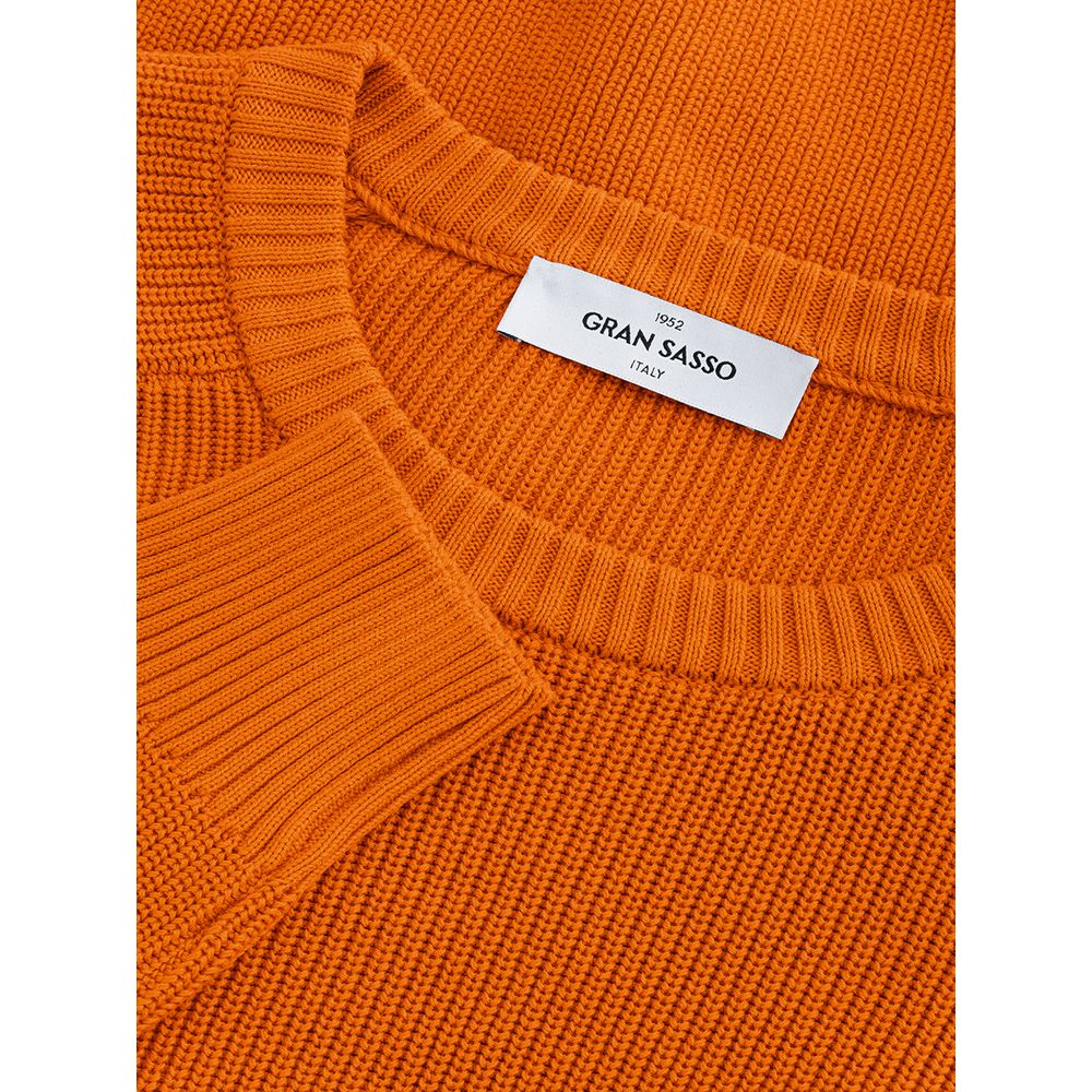 Gran Sasso Orange Cotton Sweater